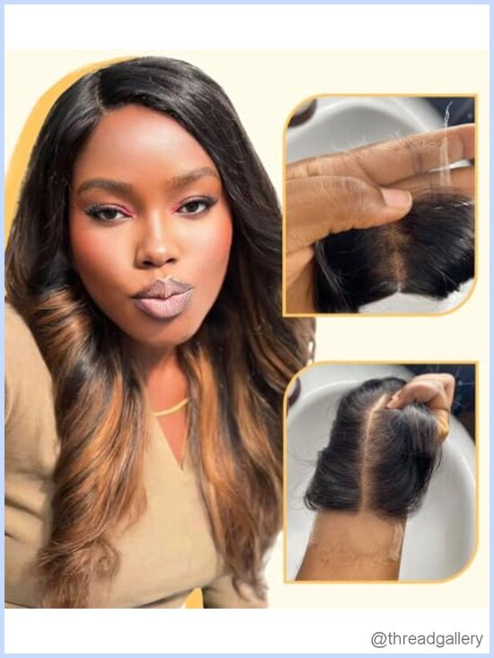 2x6 HD Lace Closure with 0.10mm Ultra Thin Invisible Swiss Lace, Pre-Plucked main image 4